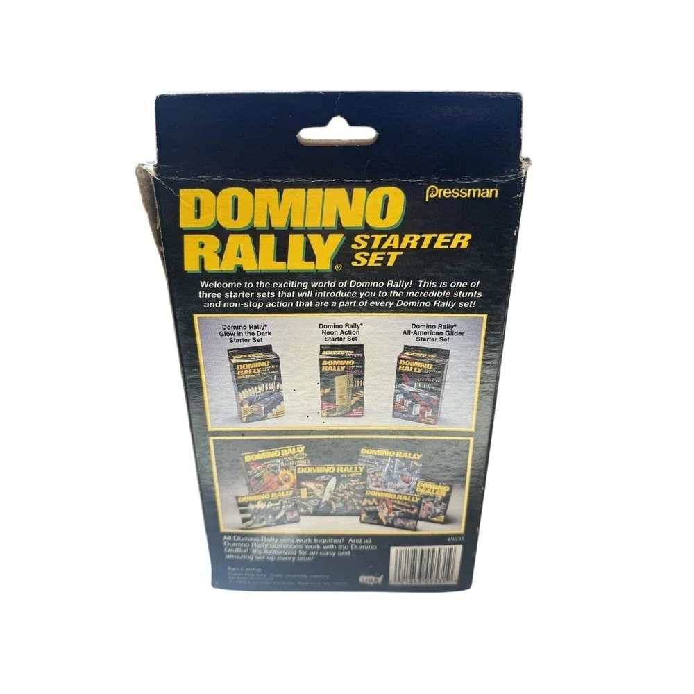 Vintage‎ Pressman Domino Rally Glow in the Dark Starter Set Haunted Hangman 1994